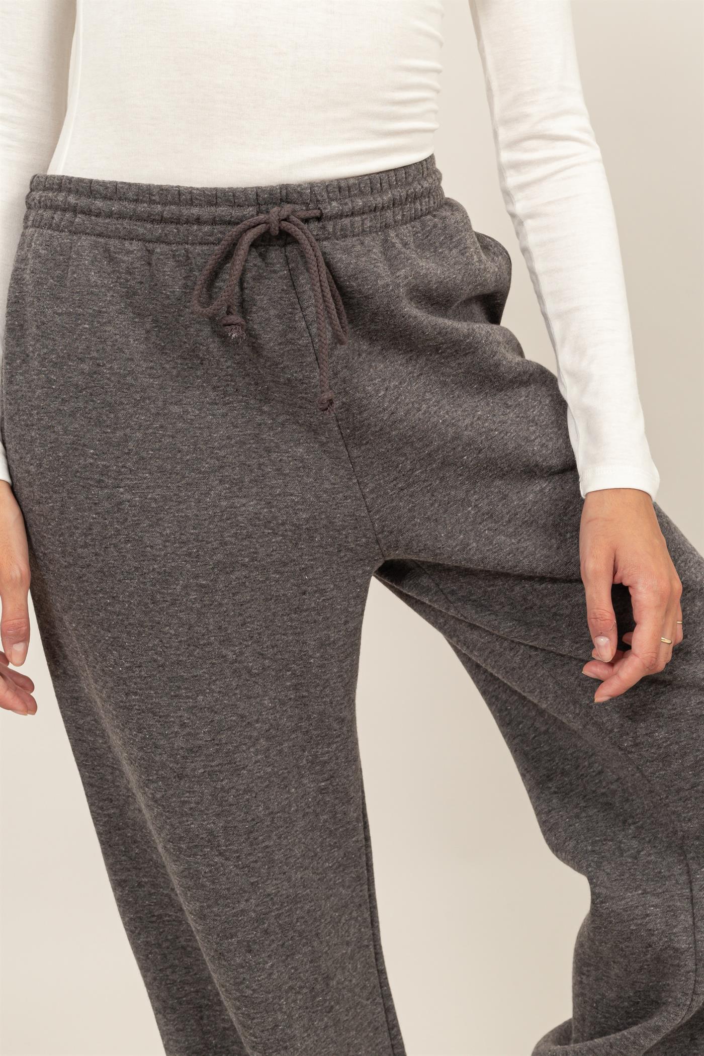 Wholesale Washed French Terry Jogger Pants Pants HF24E984 H.CHARCOAL HYFVE