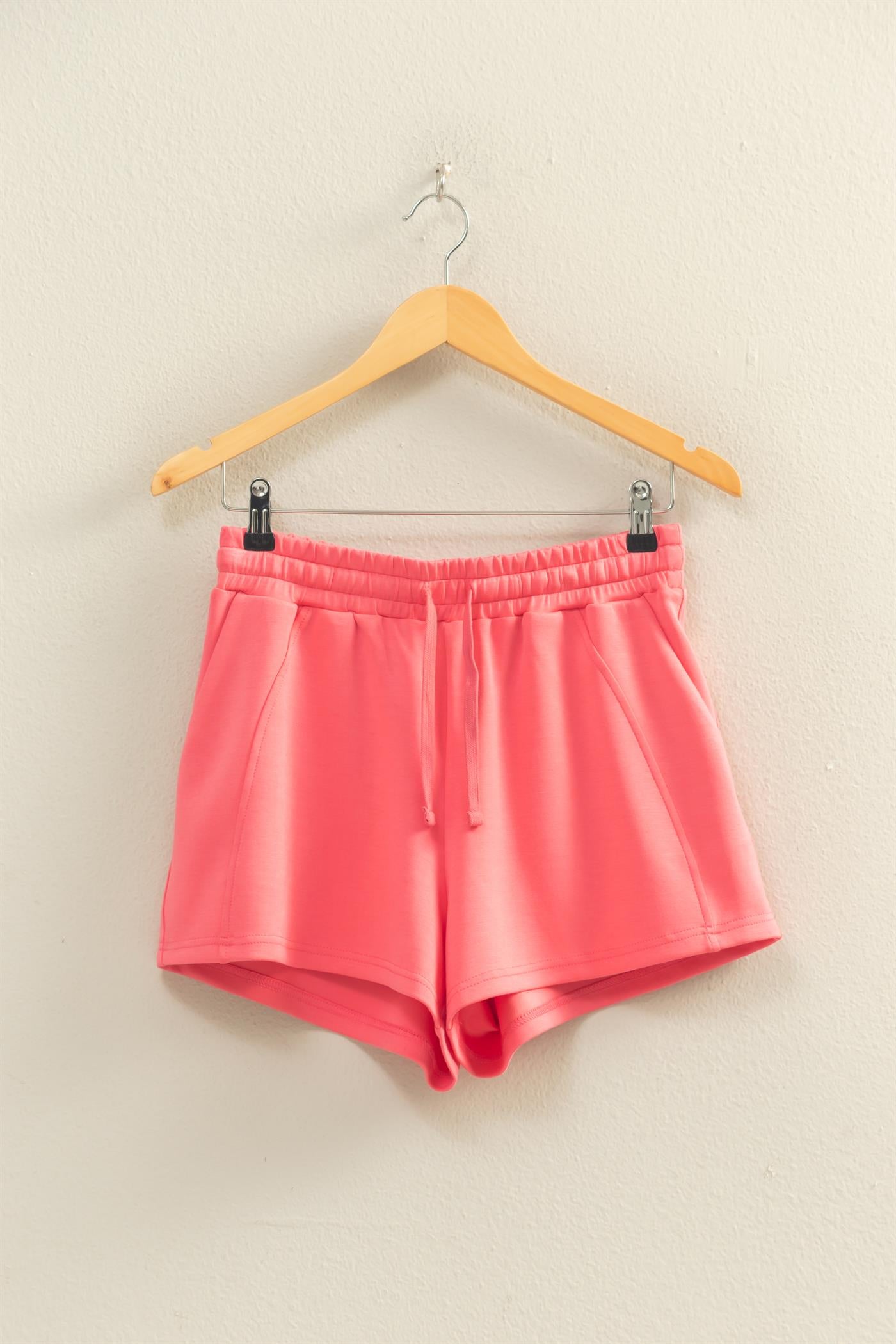Wholesale Drawstring Waist Shorts Shorts DZ26C708 TAFFY PINK DOUBLE ZERO