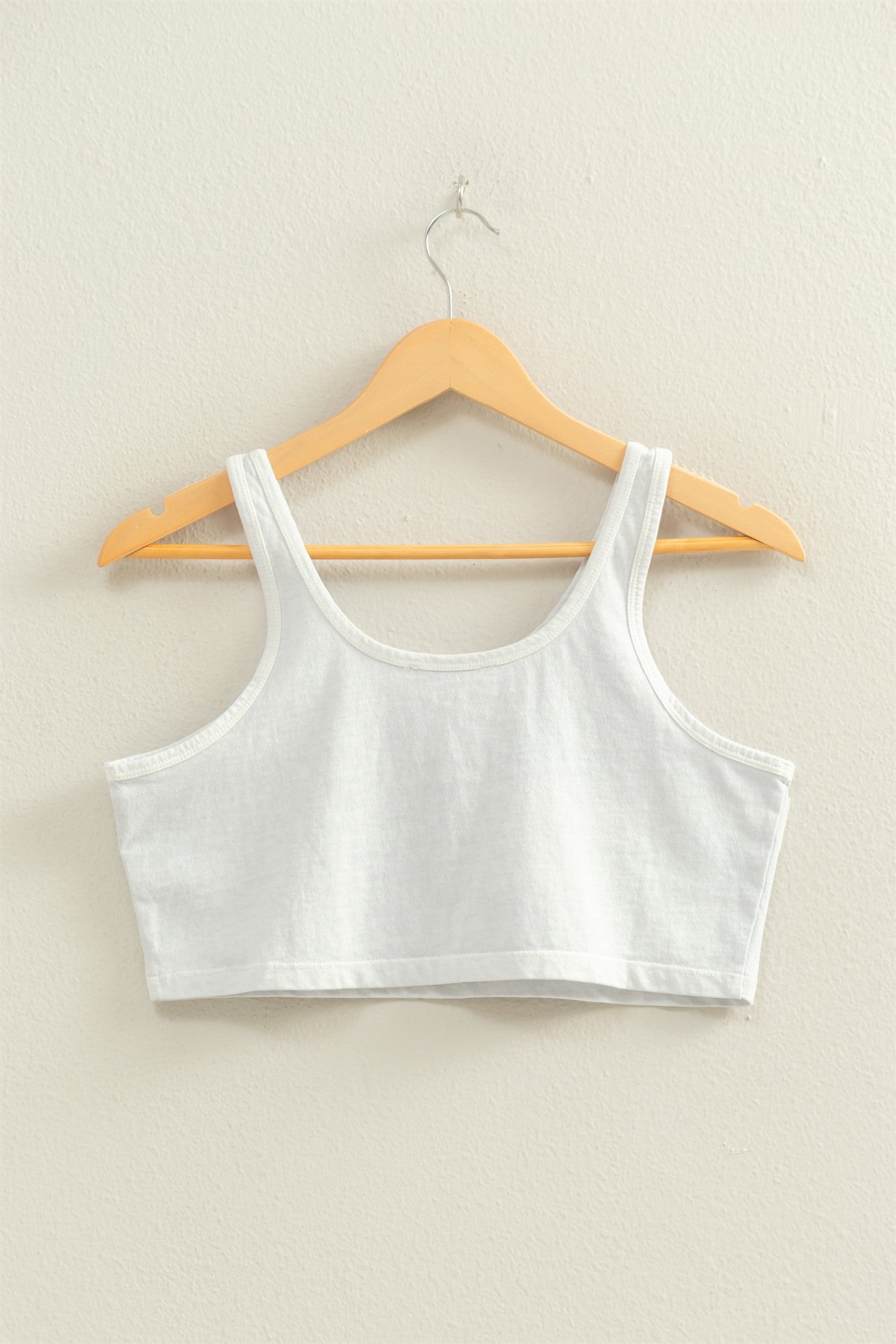 Wholesale Sleeveless Scoop Neck Crop Top Clothing Tops DZ22C809 DREAMY CLOUD DOUBLE ZERO