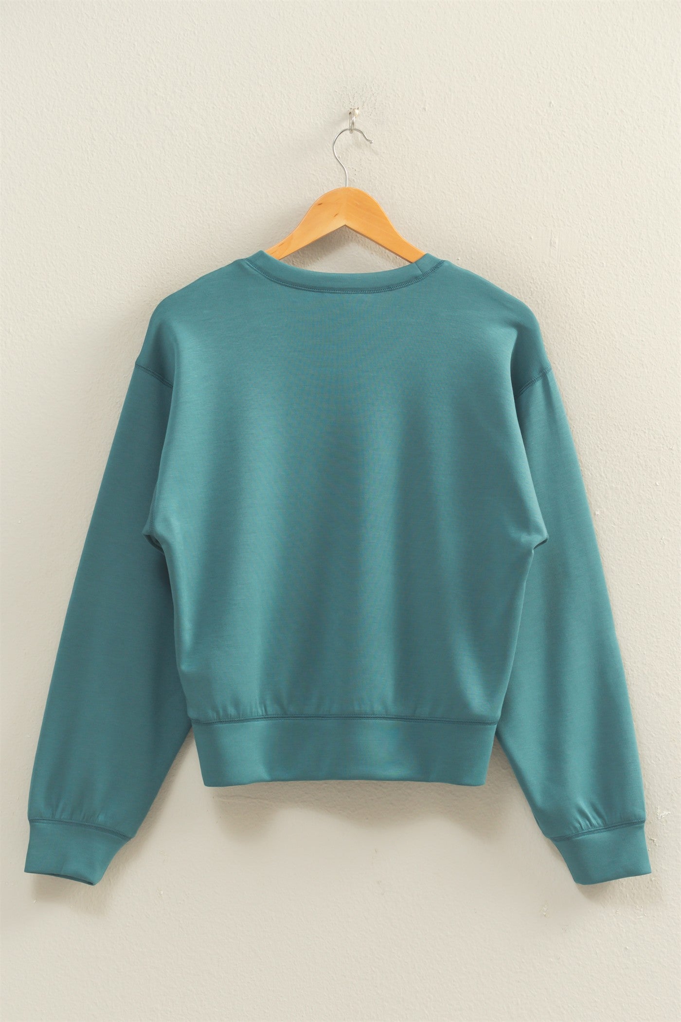 Wholesale Crew Neck Sweatshirt Sweatshirts DZ26C167 DARK TEAL DOUBLE ZERO