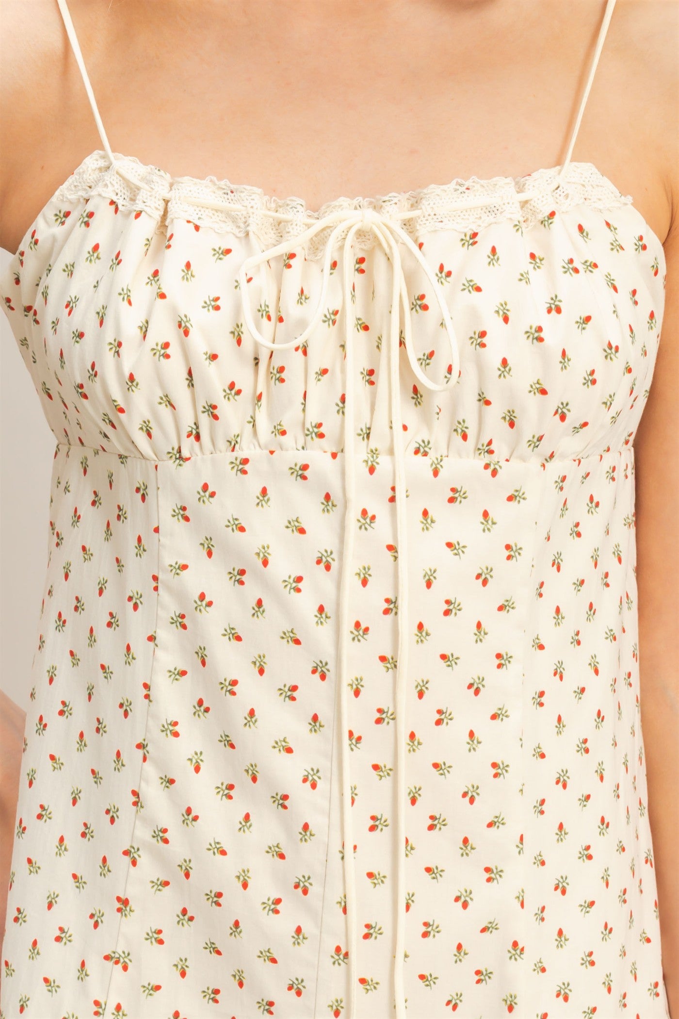 Wholesale Floral Print Mini Dress Dresses HF26C119 RED HYFVE