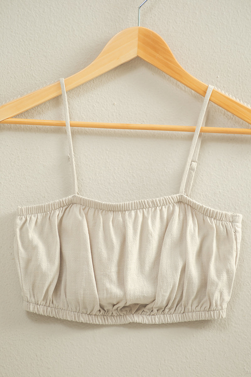 Wholesale Cami Bandeau Crop Top Clothing Tops DZ22C556 CERAMIC DOUBLE ZERO