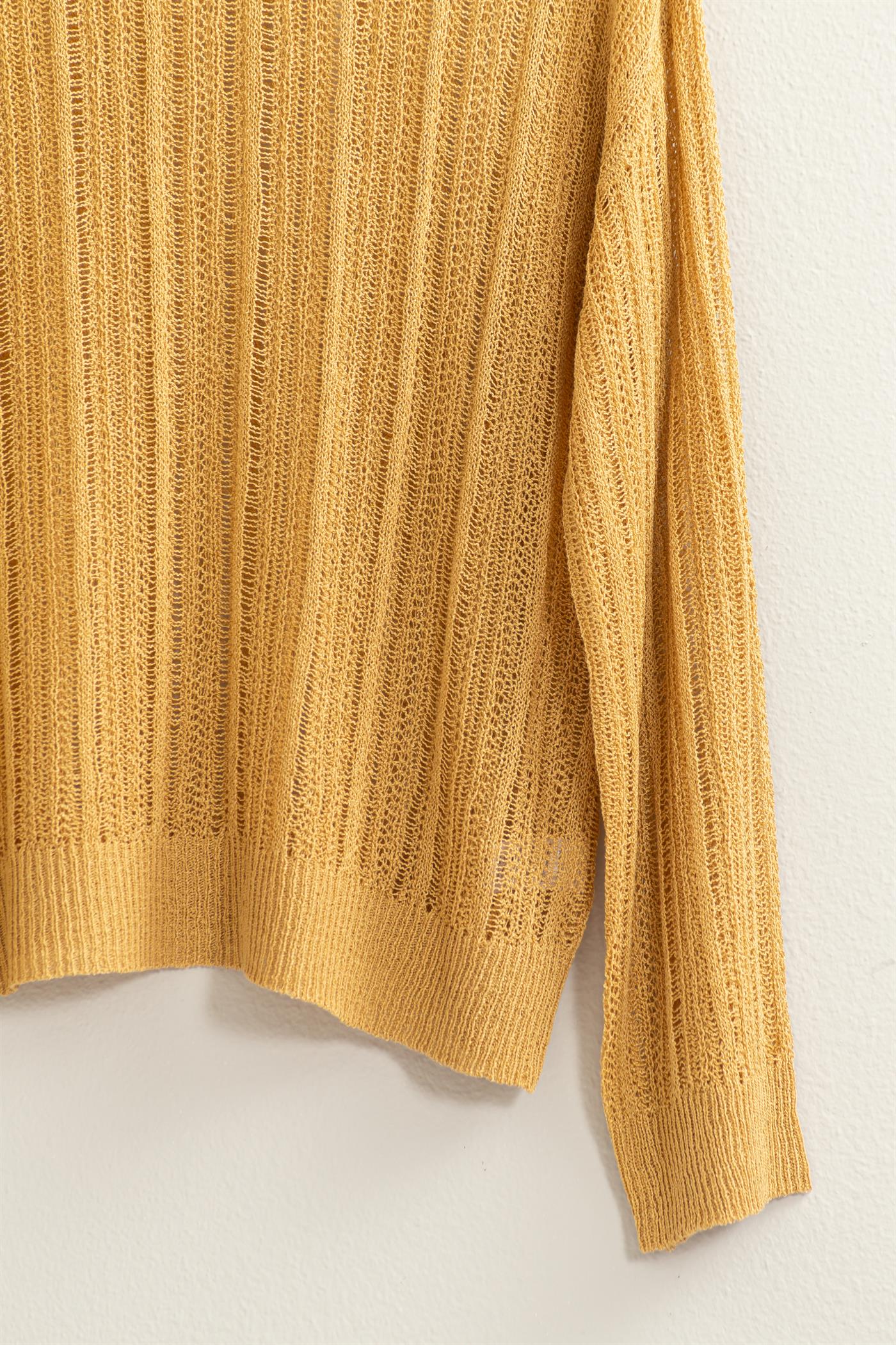 Wholesale Drop Shoulder Sweater Clothing Tops DZ24A477-D SAND DOUBLE ZERO