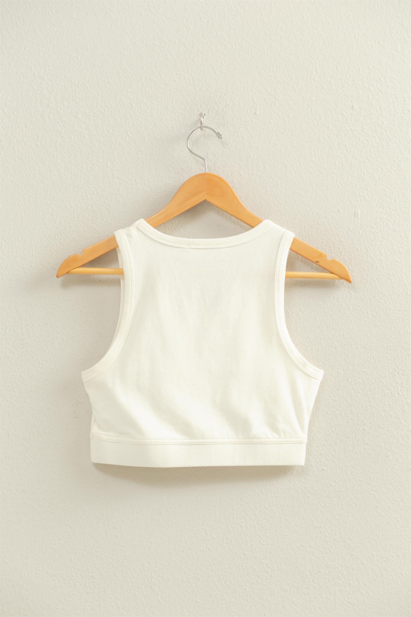 Wholesale Cropped Tank Top Clothing Tops DZ22E360 MARSHMALLOW DOUBLE ZERO