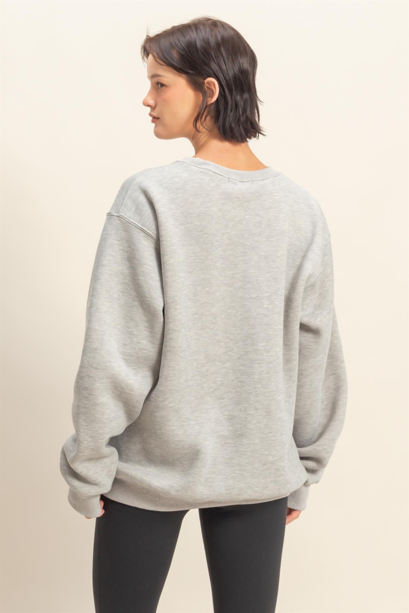 Wholesale California Graphic Sweatshirt Sweatshirts HF25E222 H.GRAY HYFVE
