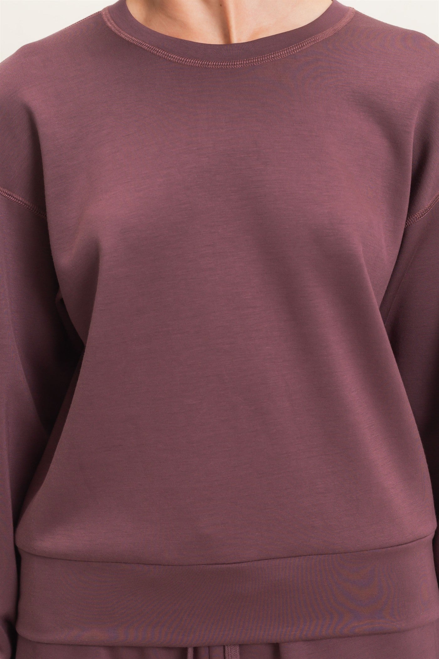 Wholesale Crew Neck Sweatshirt Sweatshirts DZ26C966 COCOA DOUBLE ZERO