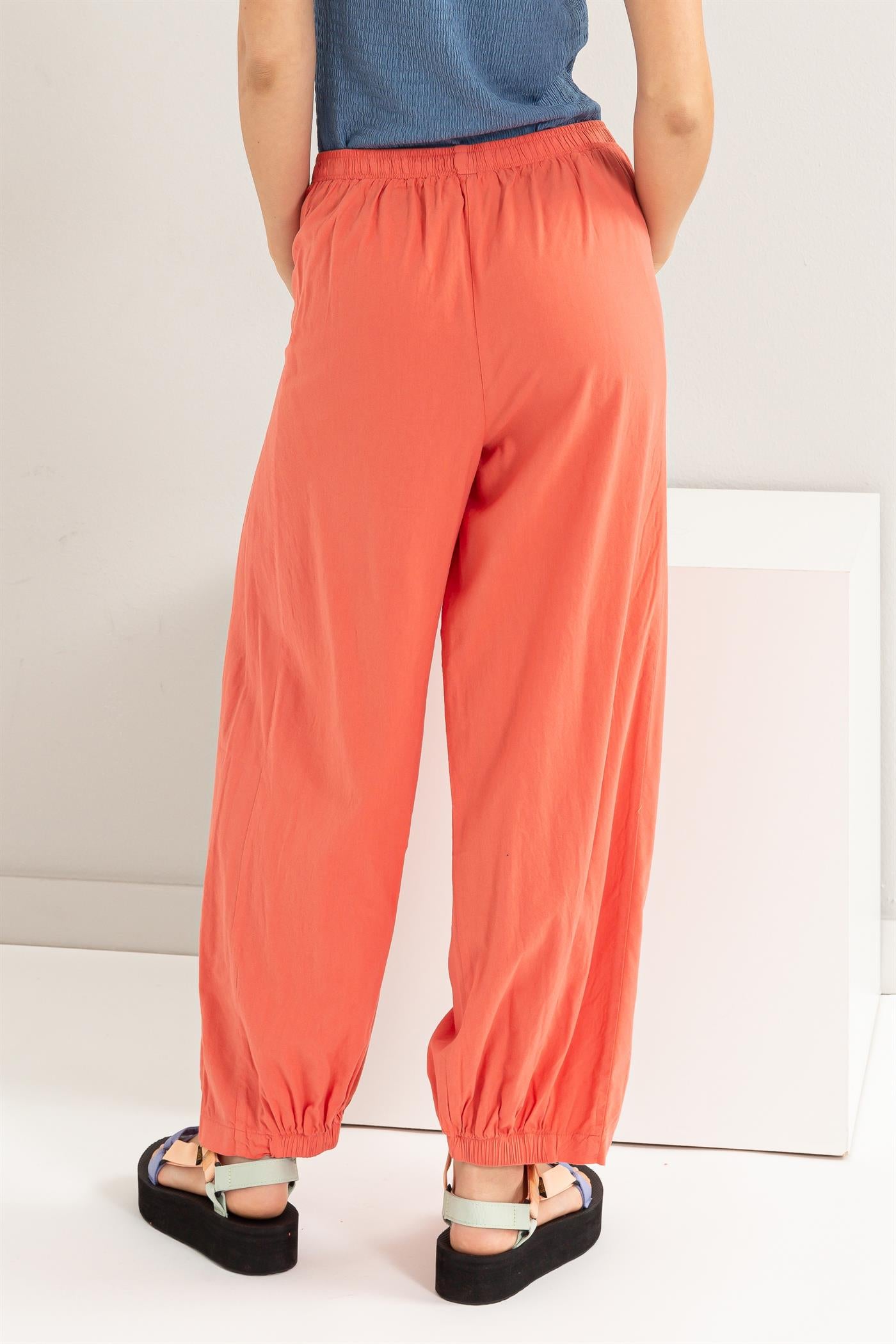 Wholesale Mid Rise Wide Leg Pants Pants DZ24A651 WATERMELON DOUBLE ZERO