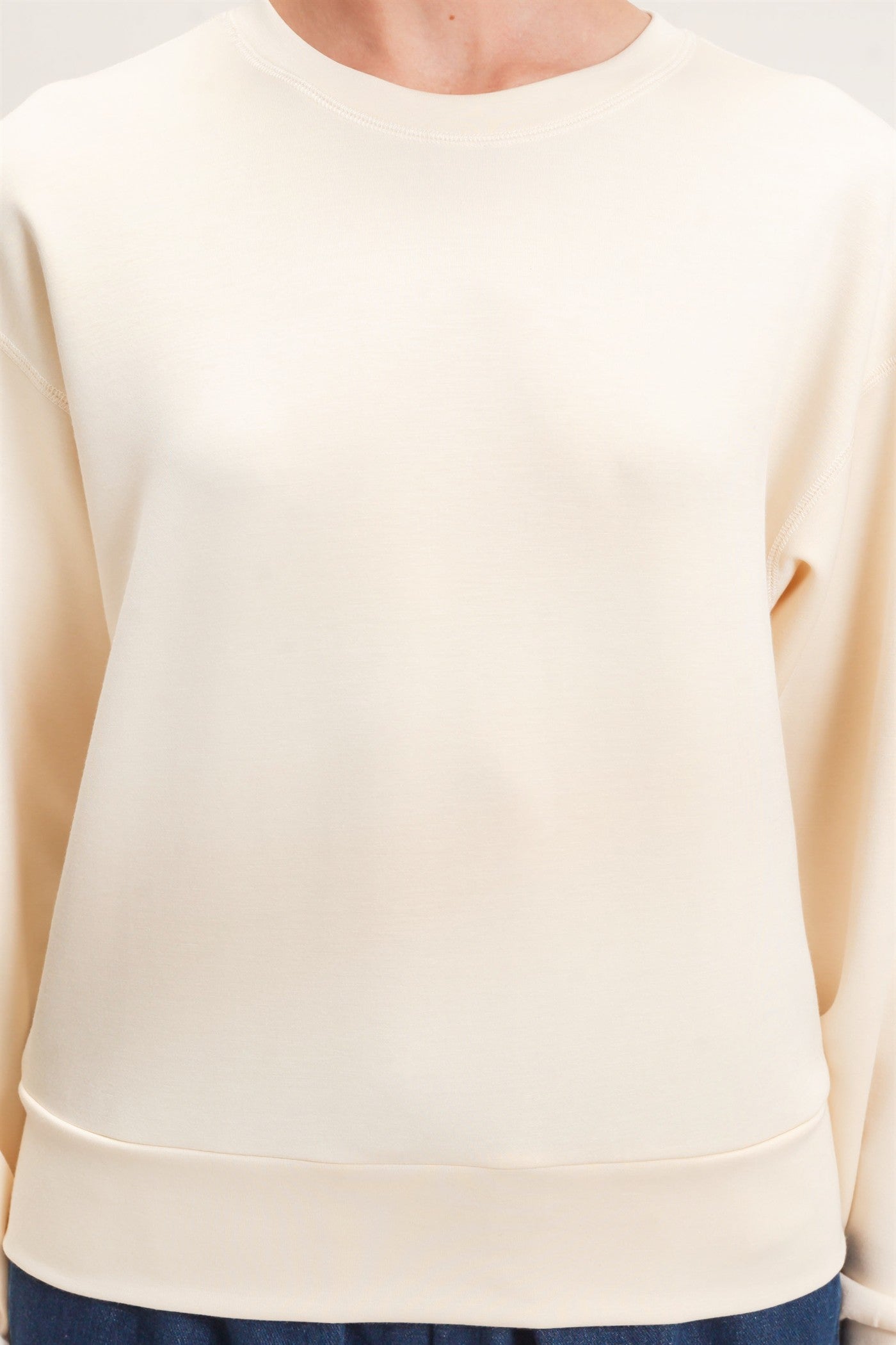 Wholesale Crew Neck Sweatshirt Sweatshirts DZ26C966 ALPACA DOUBLE ZERO
