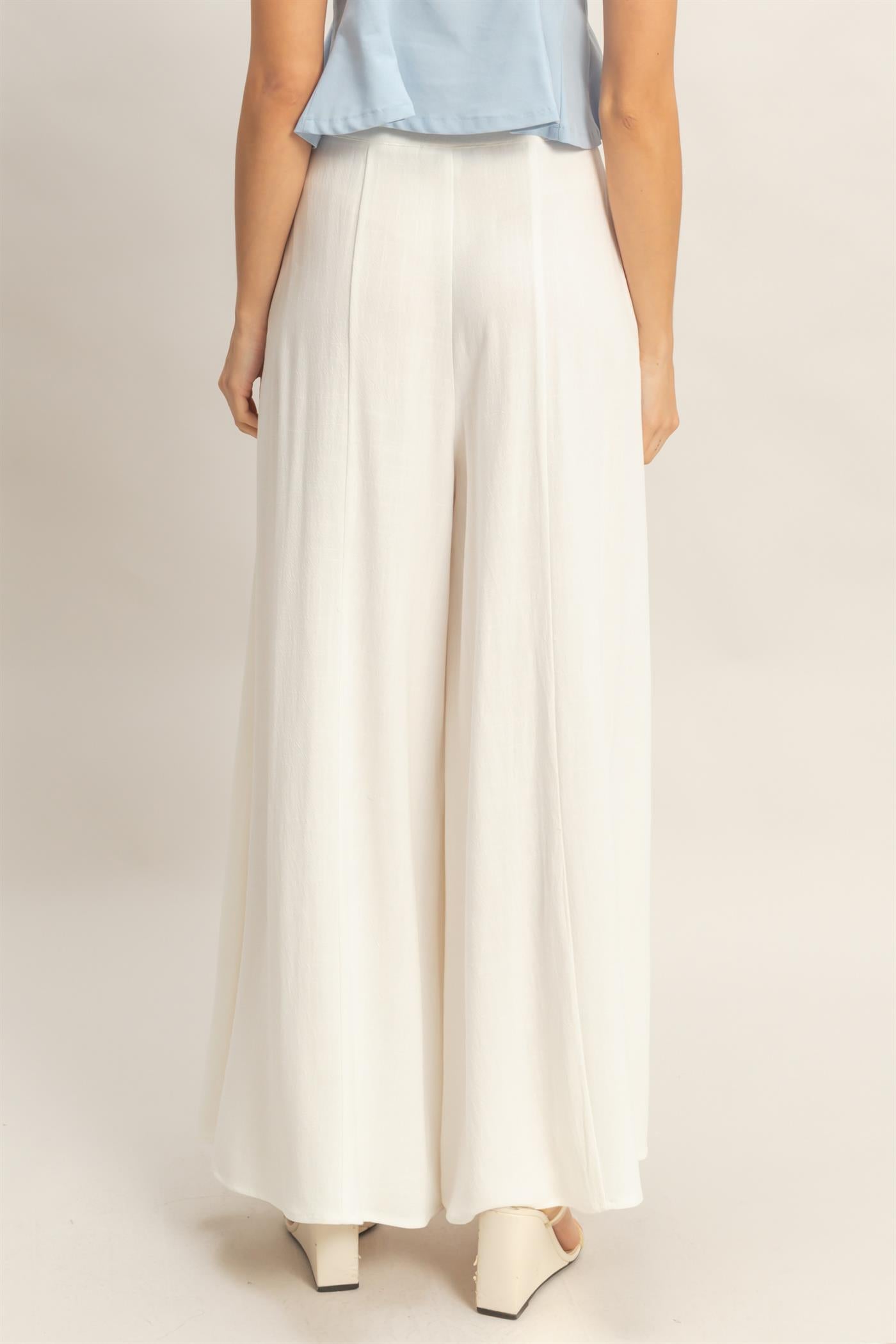 Wholesale Wide-Leg Flap Pocket Pants Pants HF26C302 OFF WHITE HYFVE