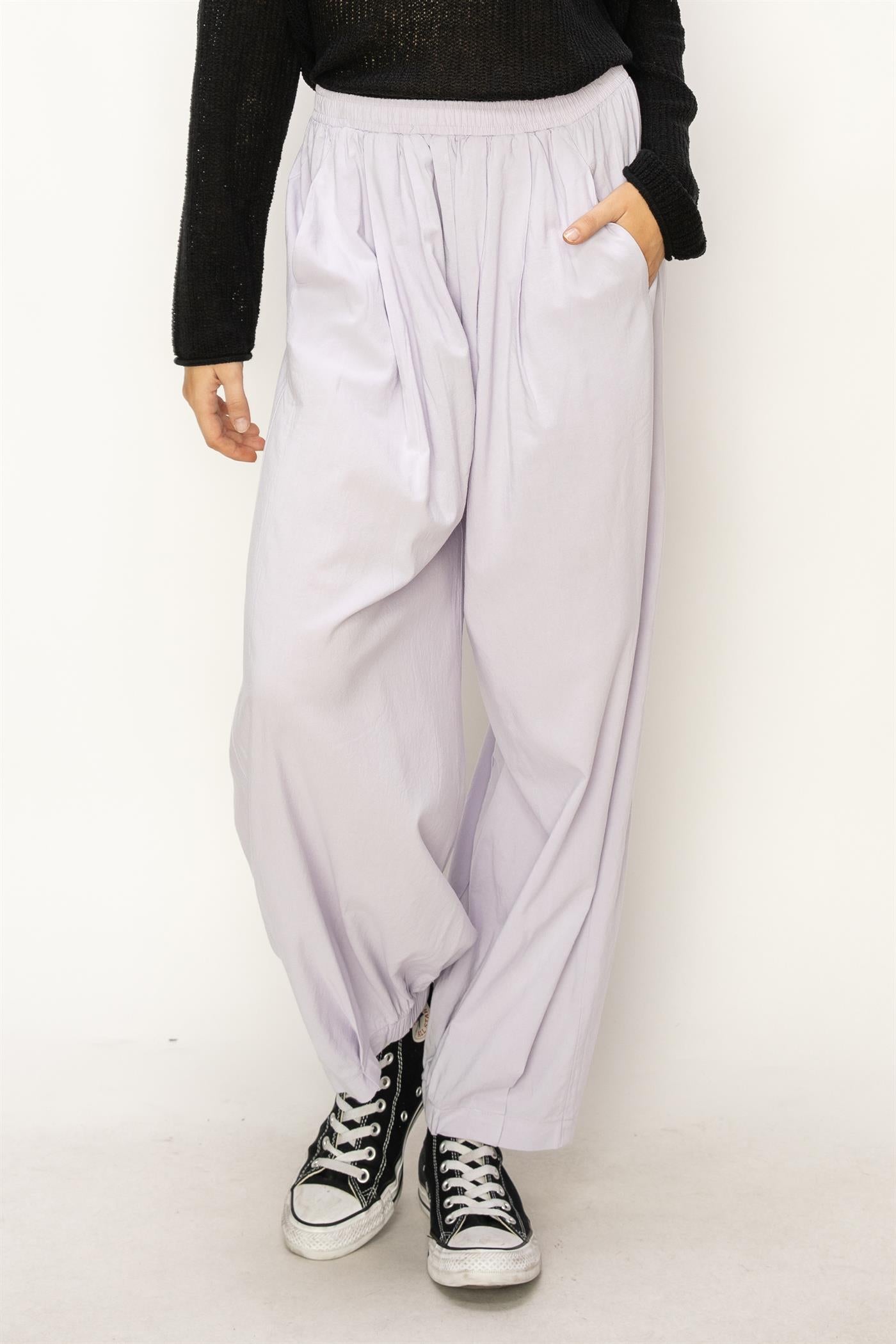 Wholesale Mid Rise Wide Leg Pants Pants DZ24A651 LAVENDER DOUBLE ZERO