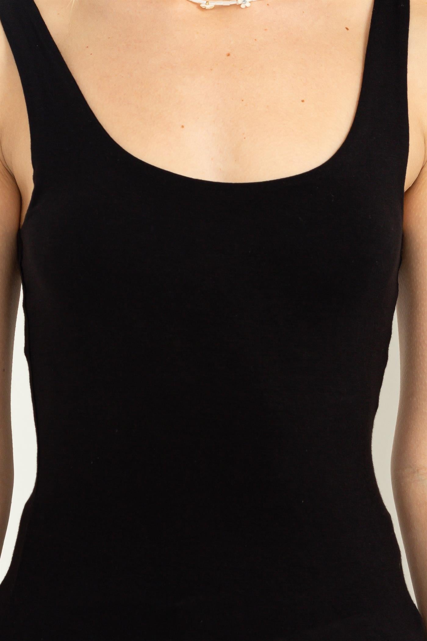 Wholesale Scoop Neck Tank Top Clothing Tops DZ23A793 BLACK DOUBLE ZERO