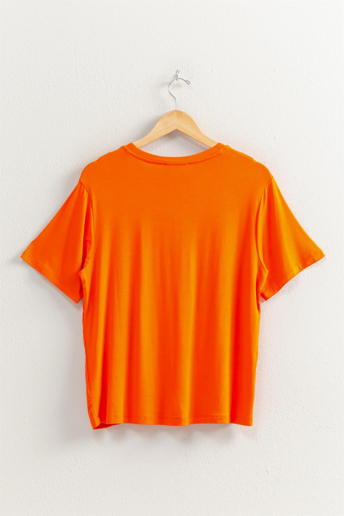 Wholesale Basic Oversized Pocket Tee Clothing Tops DZ25E309 TOMATO DOUBLE ZERO