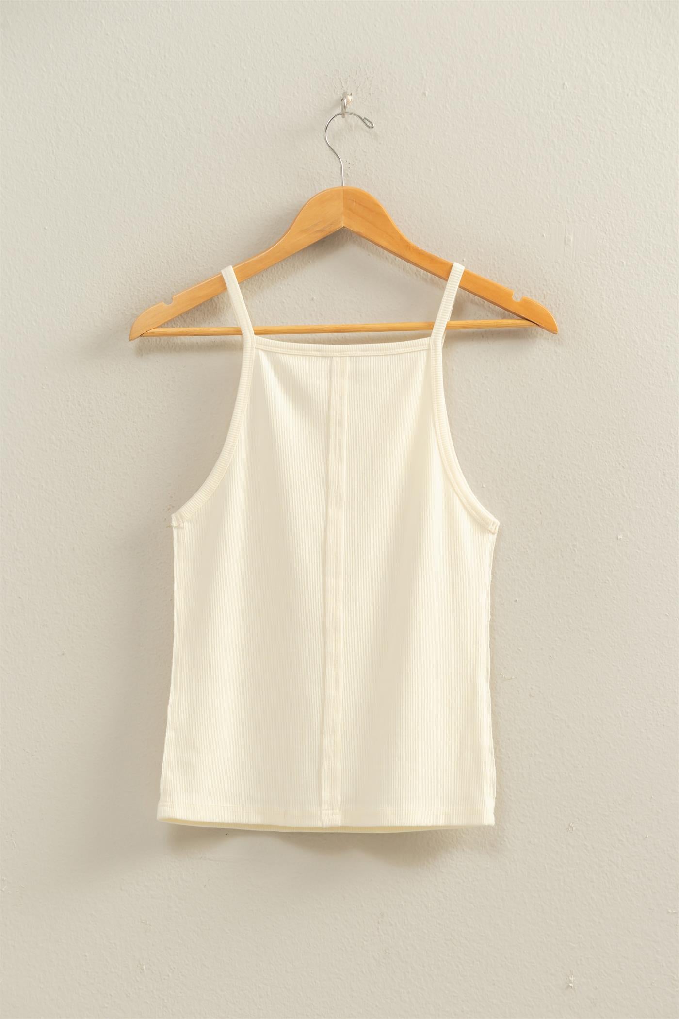 Wholesale Square Neck Acid Wash Tank Top Tank Tops DZ26C105 CREAM DOUBLE ZERO