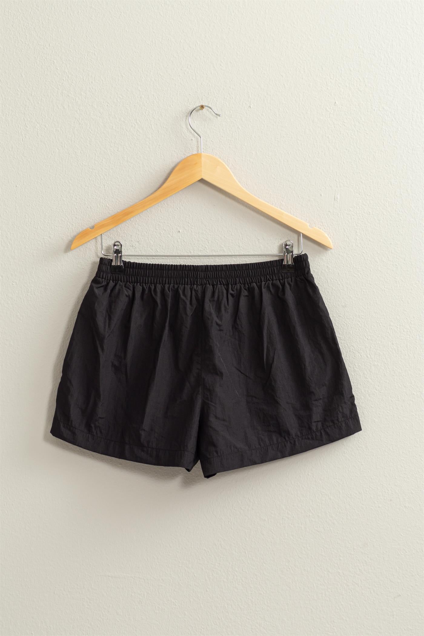 Wholesale Mid Waist Nylon Shorts Shorts DZ24C815 BLACK DOUBLE ZERO