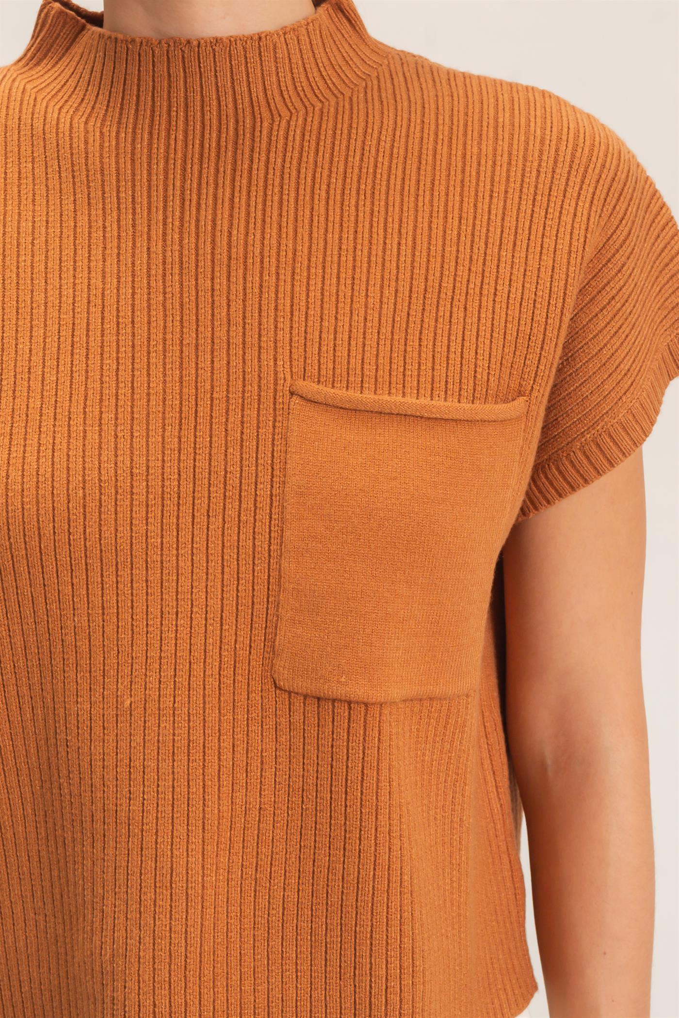 Wholesale Ribbed Dolman Sweater Sweaters HF26E835 CAMEL HYFVE