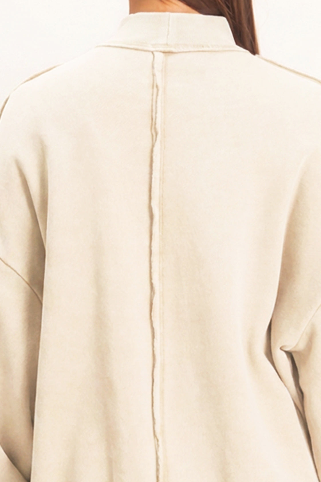 Wholesale Acid Washed Mock Neck Sweatshirt Sweatshirts DZ26E656 ALPACA DOUBLE ZERO