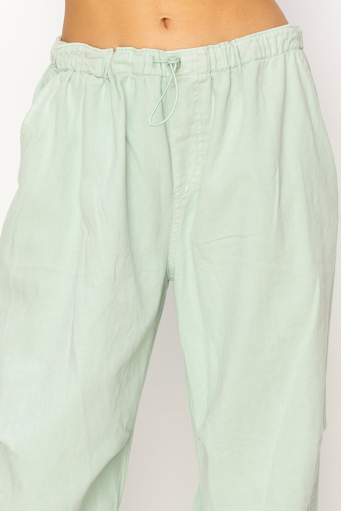 Wholesale Mid Rise Parachute Pants Pants DZ24A518 MINT DOUBLE ZERO