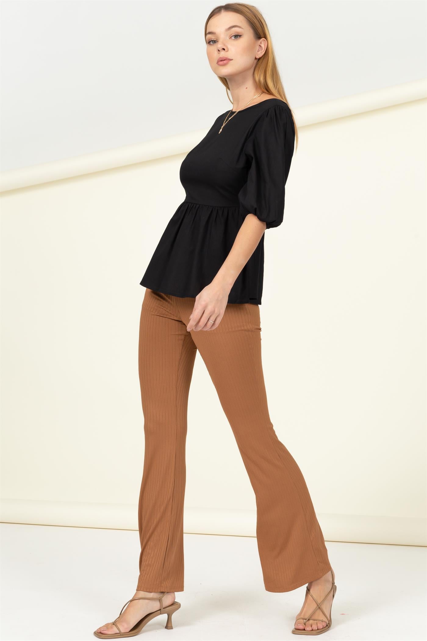 Wholesale Backless Top Clothing Tops HF22C707 BLACK HYFVE