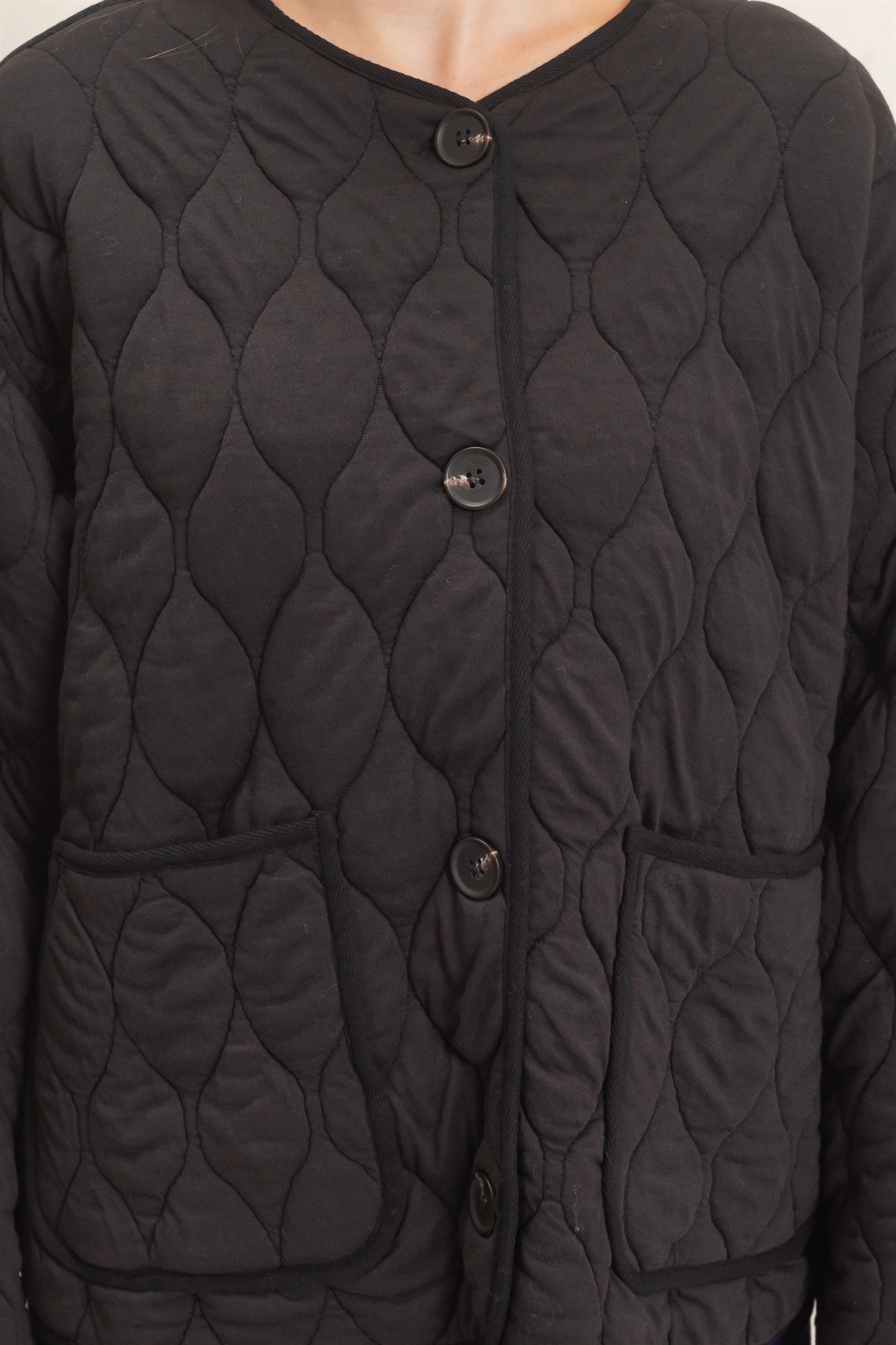 Wholesale Diamond Quilted Jacket Coats & Jackets HF26E370 BLACK HYFVE