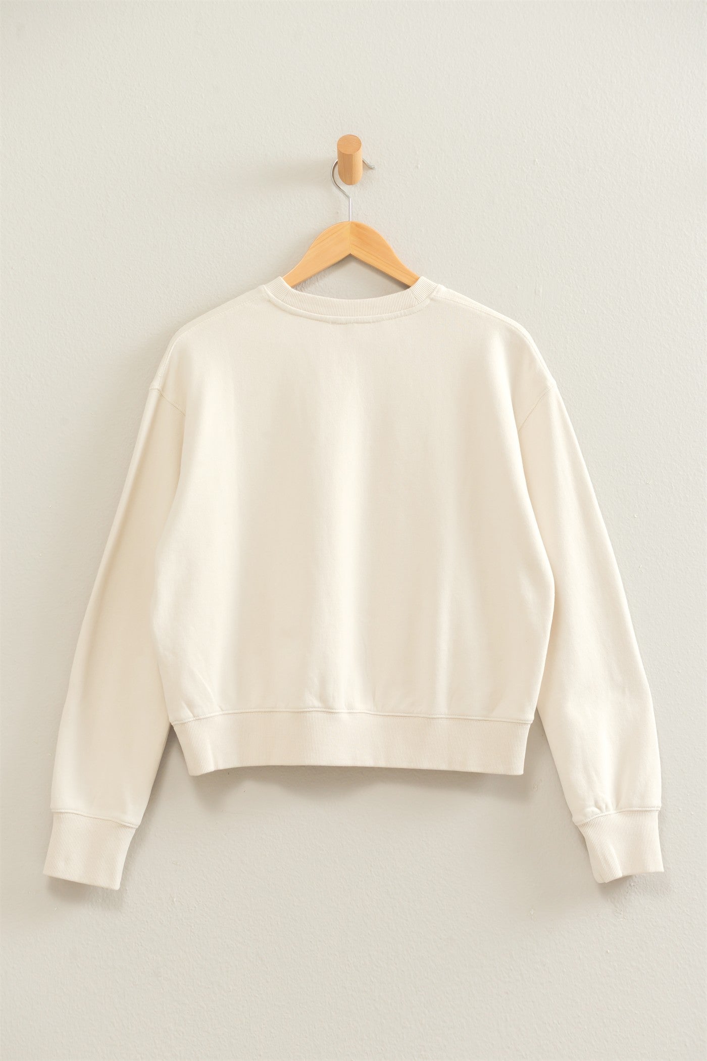 Wholesale Acid Wash Crew Neck Sweatshirt Sweatshirts DZ26E082 ALPACA DOUBLE ZERO