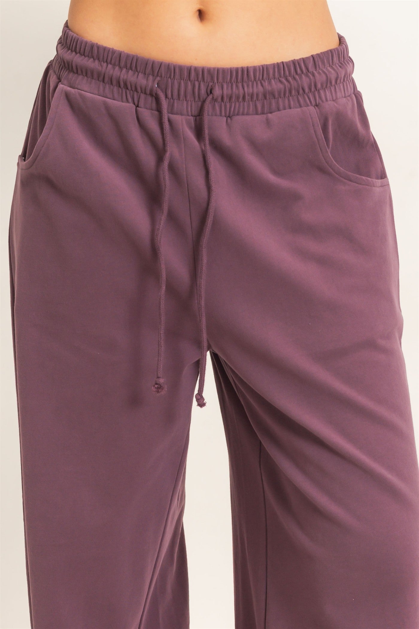 Wholesale Washed Barrel Sweatpants Pants DZ26E379 COCOA DOUBLE ZERO