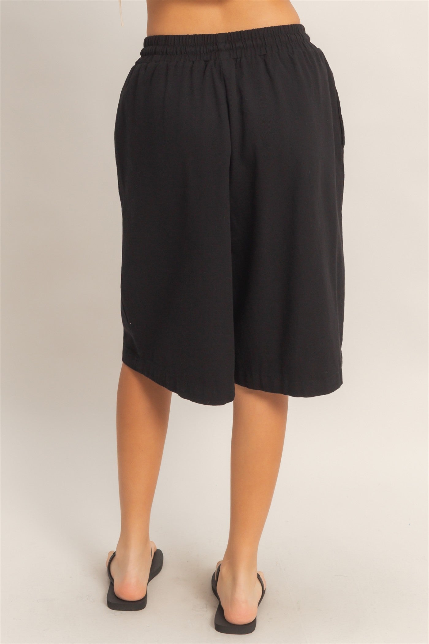 Wholesale Elastic Waistband Shorts Shorts HF26E445 BLACK HYFVE