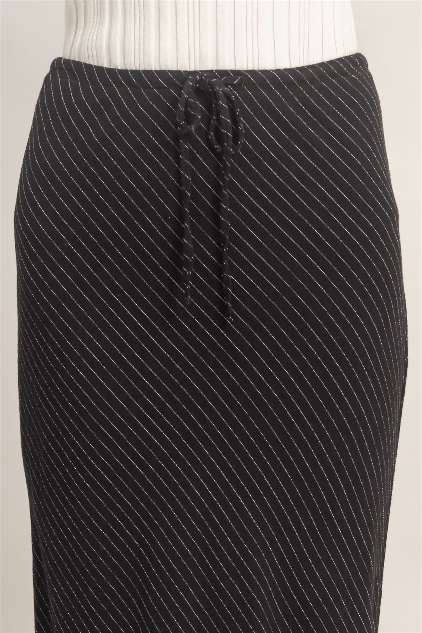 Wholesale Bias Cut Striped Midi Skirt Skirts HF26C388 BLACK HYFVE