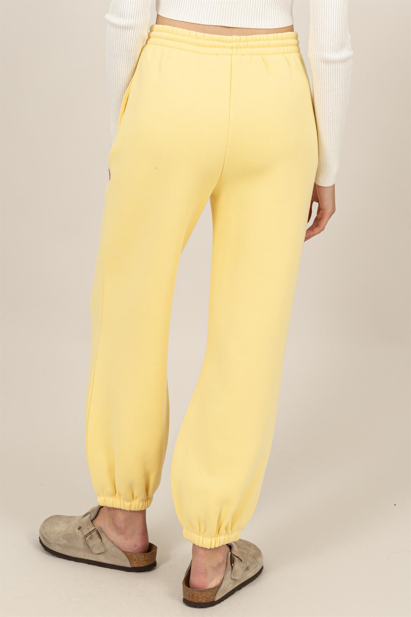 Wholesale Washed French Terry Jogger Pants Pants HF24E984 EGGNOG HYFVE