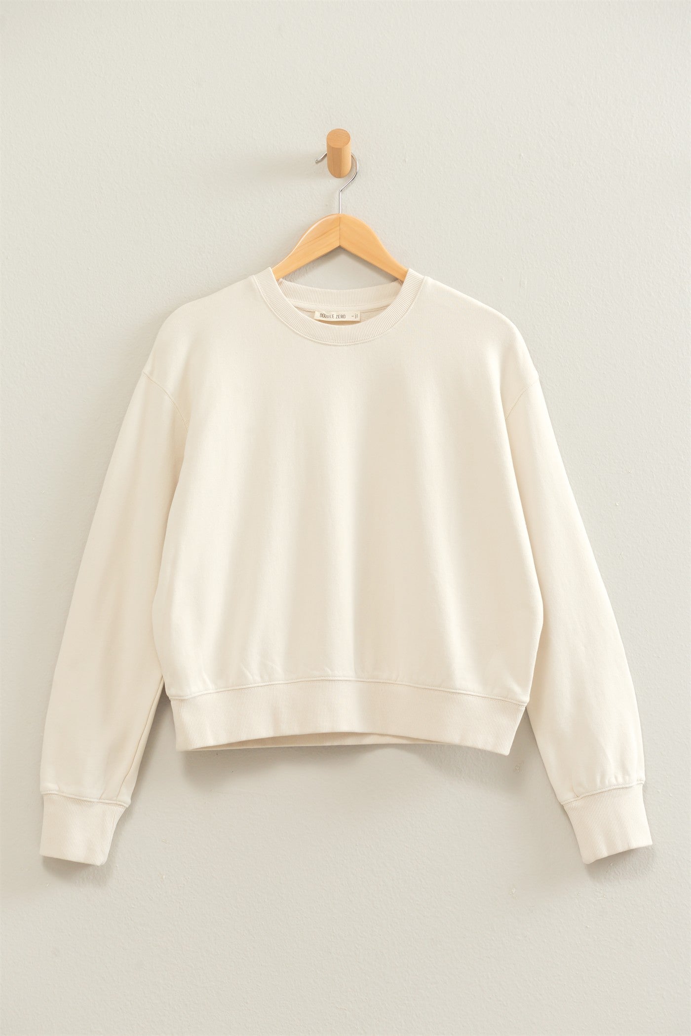 Wholesale Acid Wash Crew Neck Sweatshirt Sweatshirts DZ26E082 ALPACA DOUBLE ZERO