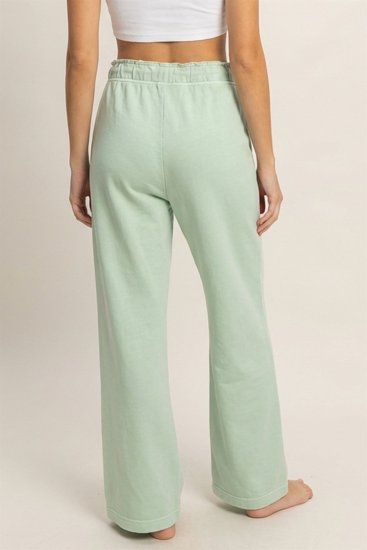 Wholesale High Waist Flare Pants Pants DZ24C346-D MINT DOUBLE ZERO