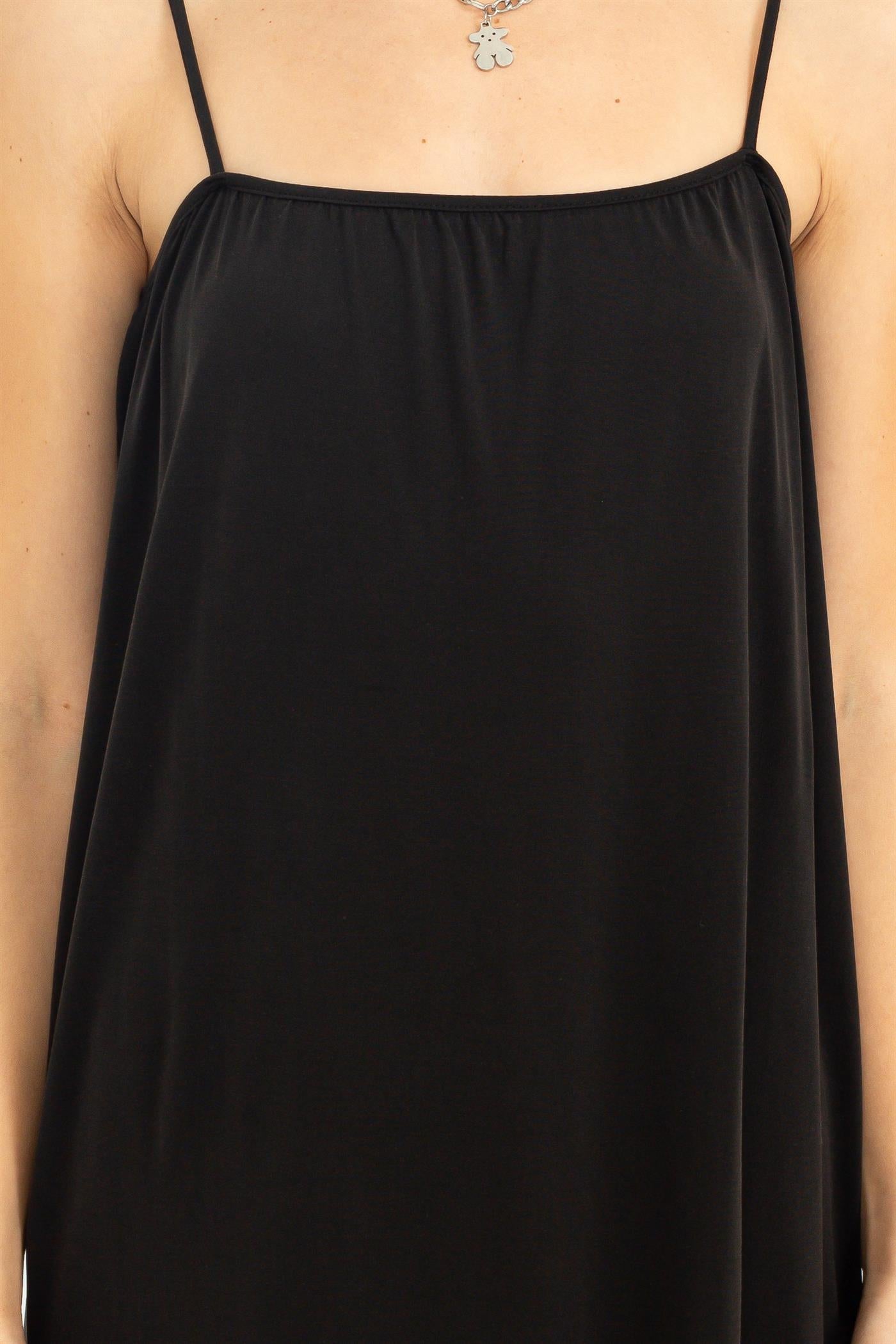 Wholesale Extra Love Tie-Back Midi Dress Dresses DZ22G696 BLACK DOUBLE ZERO