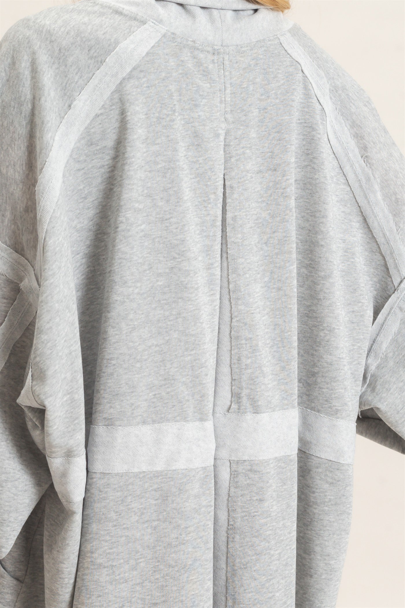 Wholesale Open Front Tie Waist Cardigan Cardigans HF26C778 HEATHER GRAY HYFVE