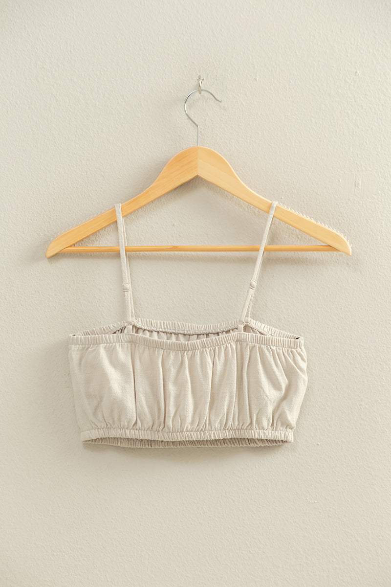 Wholesale Cami Bandeau Crop Top Clothing Tops DZ22C556 CERAMIC DOUBLE ZERO