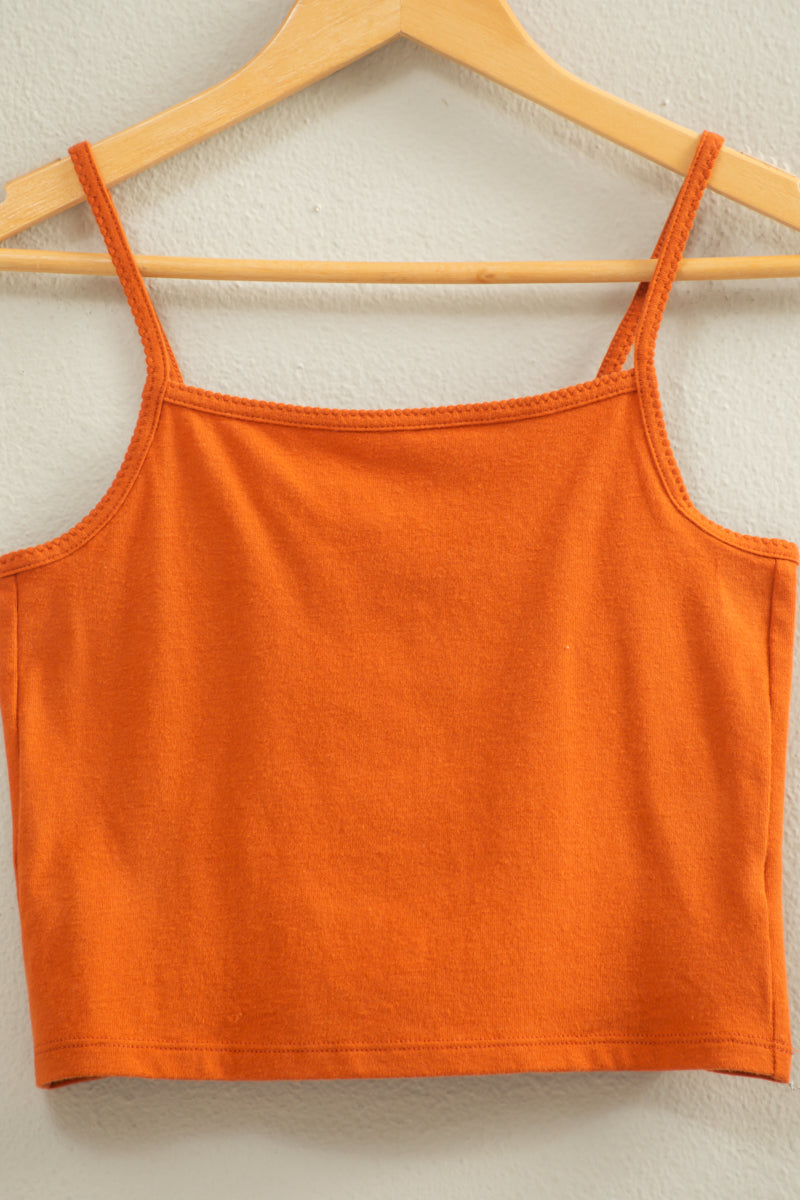 Wholesale Basic Cami Crop Top Clothing Tops DZ22C574 YAM HYFVE